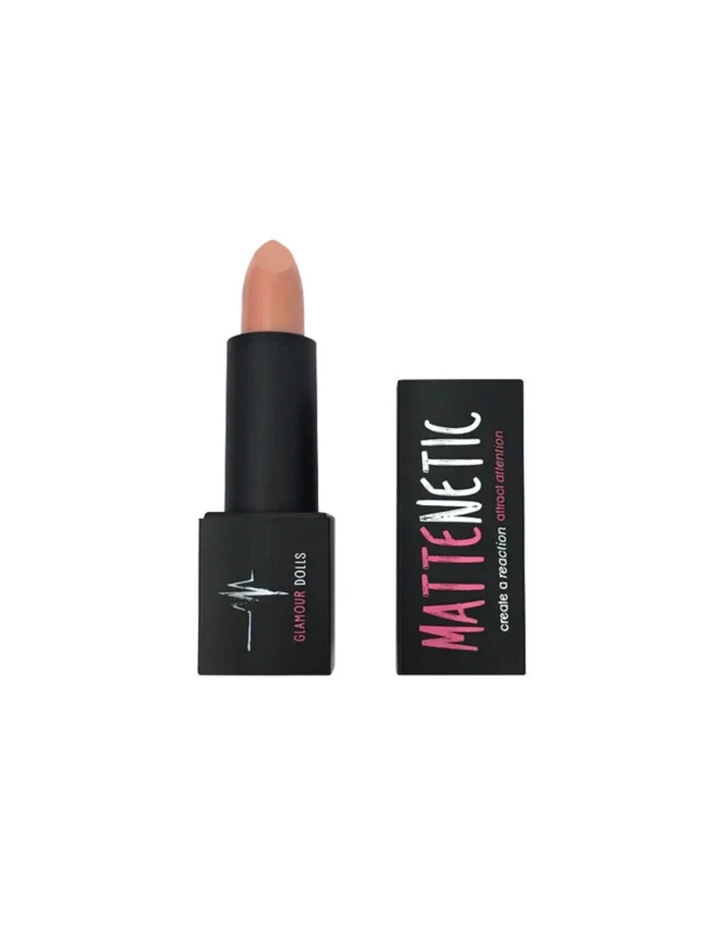 3 Pc. Glamour Dolls Mattenetic Lipstick SPARK (Nude Beige) 3.75g each Sealed